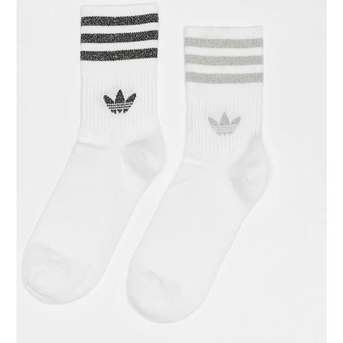 Glitter Crew Socks (2 Pack), , Accessoires, en , taille: 40-42 - adidas Originals - Modalova