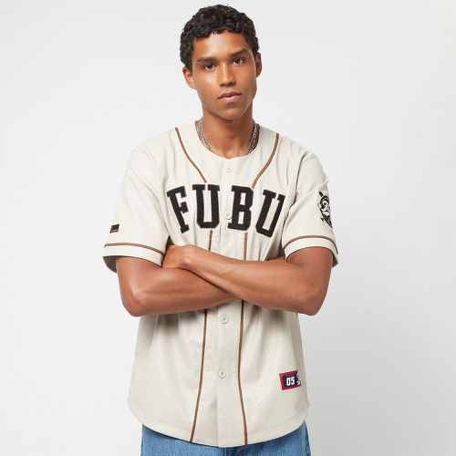 College Leather Baseball Jersey, , Apparel, en , taille: L - Fubu - Modalova