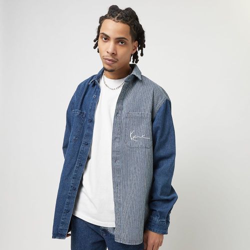 Chest Signature Stripe Block Denim Shirt, , Chemisettes, en , taille: S - Karl Kani - Modalova