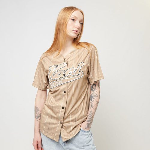 Varsity Tonal Pinstripe Baseball Shirt light blue, , Apparel, en , taille: L - Karl Kani - Modalova