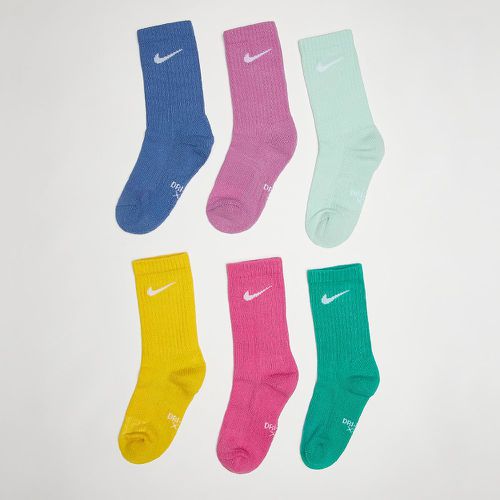 Dri-Fit Perfect Basic Crew (6 Pack), , Chaussettes, en , taille: 4Y-5Y - Nike - Modalova