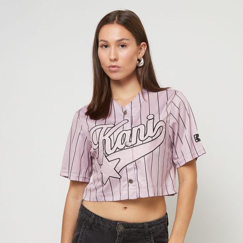 OG Star Logo Crop Pinstripe Baseball Shirt, , Apparel, en , taille: L - Karl Kani - Modalova