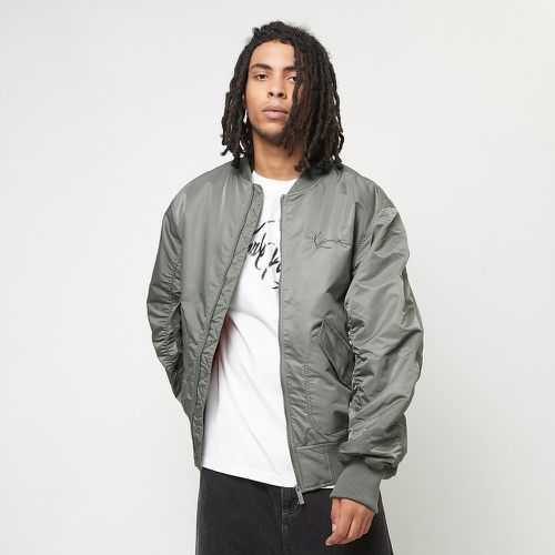 Small Signature Distressed Bomber Jacket anthracite, , Apparel, en , taille: S - Karl Kani - Modalova