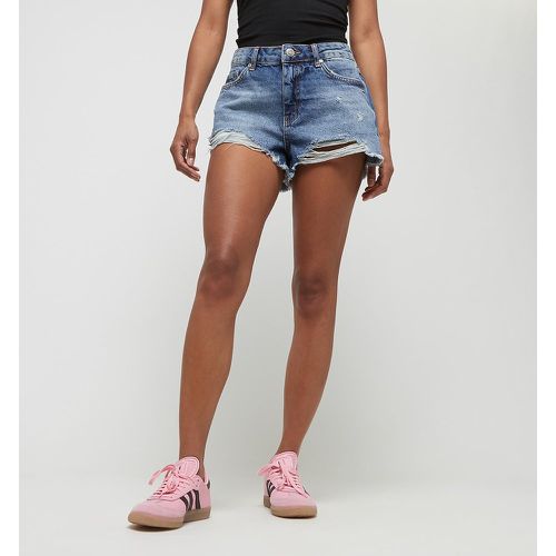 Law Waist Mid Blue Denim Short, , Apparel, en , taille: 30 - Sixth June - Modalova