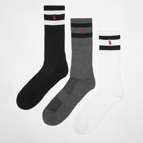 Classic Stripe Crew (3 Pack), , Chaussettes, en , taille: ONE SIZE - Polo Ralph Lauren - Modalova