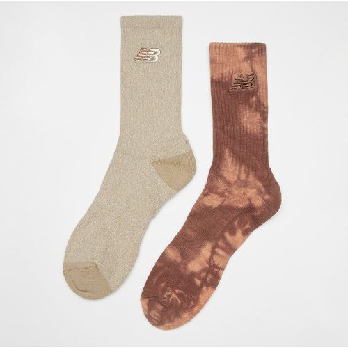 Lifestyle Tie dye Midcalf Socks (2 Pack), , Accessoires, en , taille: 39-42 - New Balance - Modalova