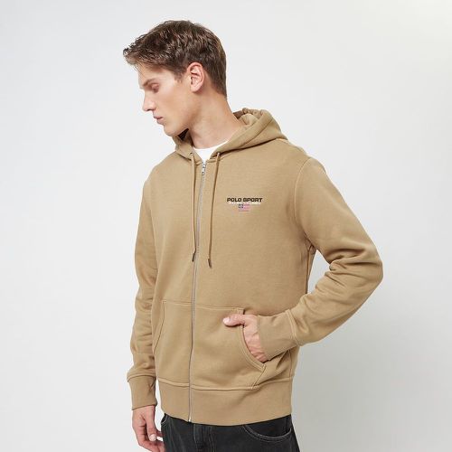 LSFZHOODM10-LONG SLEEVE-FULL ZIP desert khaki/polo black, , Apparel, en , taille: L - Polo Sport Ralph Lauren - Modalova