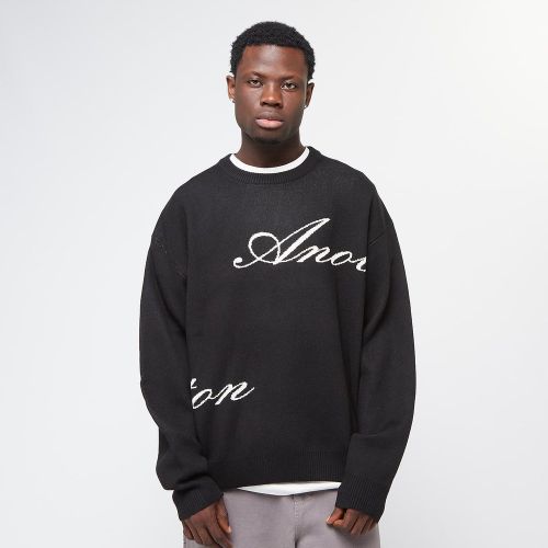 SIGNATURE KNIT SWEATER black Homme Vêtements Taille XL - Another Cotton Lab - Modalova