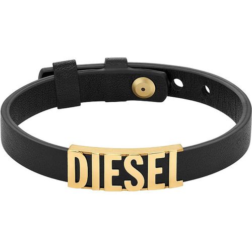 Bracelet DX1440710 Cuir, Acier inoxydable - Diesel - Modalova