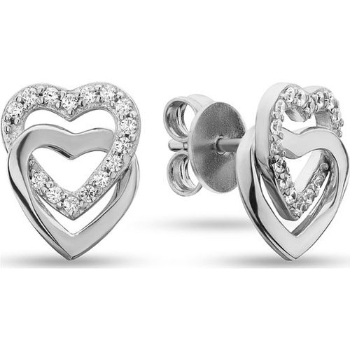 Boucles d'oreilles à fermoir à poussette SWING HEART 88184769 925 Argent - JETTE - Modalova