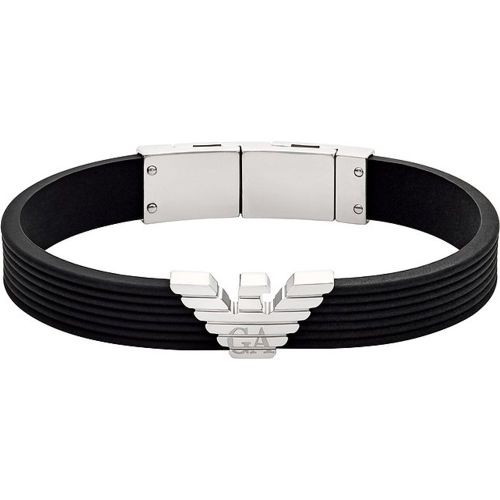 Bracelet EGS3168040 Silicone, Acier inoxydable - Emporio Armani - Modalova