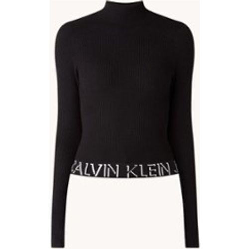 Pull en maille torsadée avec logo - Calvin Klein - Modalova