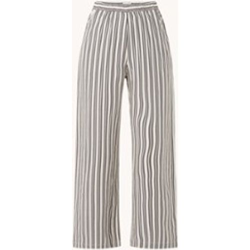 Pantalon Valery coupe ample taille haute en lin mélangé avec imprimé à rayures - EDITED - Modalova