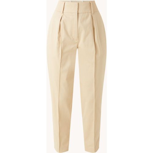 Pantalon coupe fuselée taille haute avec détail plissé - Vanilia - Modalova