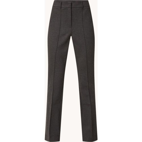 Pantalon coupe évasée taille haute avec couture partielle et poches zippées - Expresso - Modalova