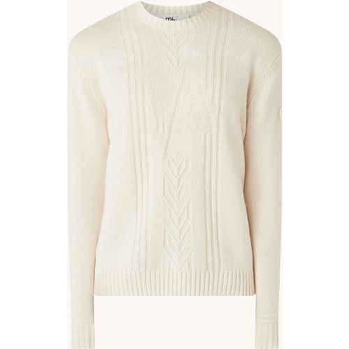 Pull en laine vierge à maille fine avec motif tricoté - Ted Baker - Modalova