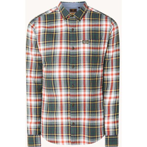 Chemise coupe slim avec poche poitrine et motif à carreaux - Superdry - Modalova
