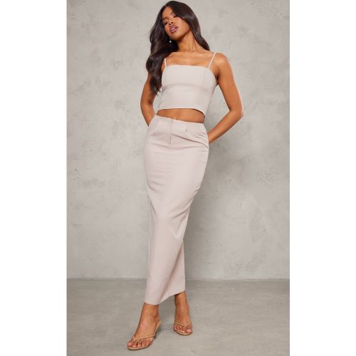 Jupe longue tissée style tailleur - PrettyLittleThing - Modalova