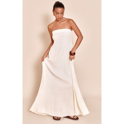 Robe bustier longue droite texturée - PrettyLittleThing - Modalova