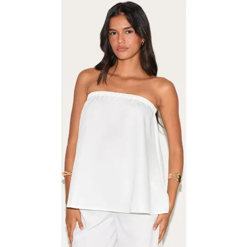 Top bustier long fluide tissé - PrettyLittleThing - Modalova