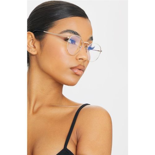 Lunettes de repos rondes spécial lumière bleue - PrettyLittleThing - Modalova