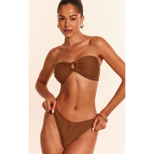 Bas de maillot de bain tanga côtelé - PrettyLittleThing - Modalova