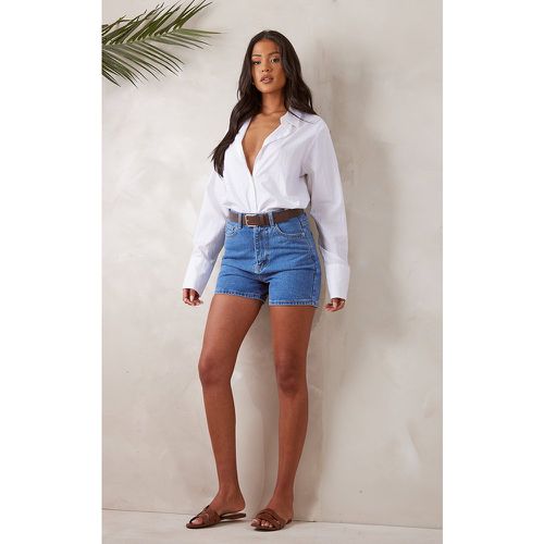 Tall Short en jean bleu foncé délavé - PrettyLittleThing - Modalova