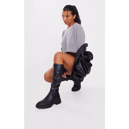 Bottes chausettes à semelles chunky - PrettyLittleThing - Modalova