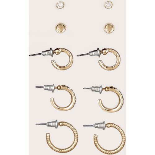 Lot de 5 paires de boucles d'oreilles à strass - PrettyLittleThing - Modalova