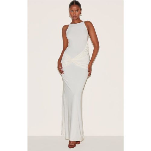 Robe longue moulante doublée à torsade devant et dos nu - PrettyLittleThing - Modalova