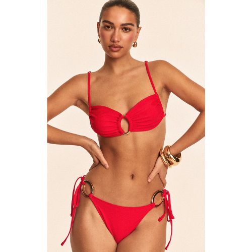 Haut de maillot de bain à empiècement anneau - PrettyLittleThing - Modalova