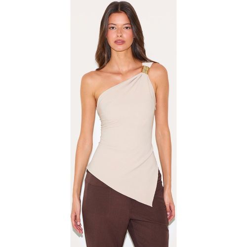 Top long asymétrique à épaule unique et empiècement - PrettyLittleThing - Modalova