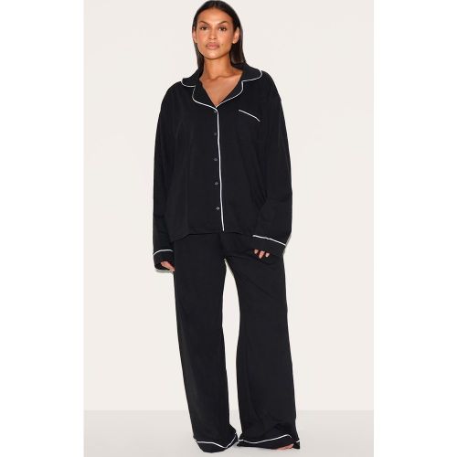 Maternité Ensemble de pyjama de grossesse long en jersey à lisérés contrastants - PrettyLittleThing - Modalova