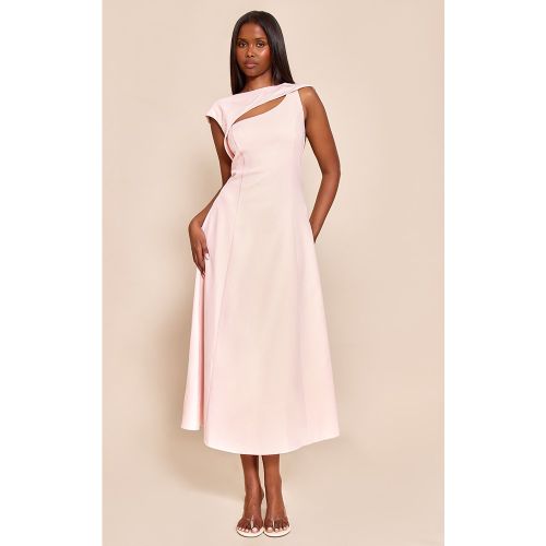 Détail Asymétrique Découpé Robe Mi-longue - PrettyLittleThing - Modalova