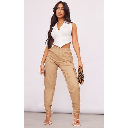 Petite - Pantalon cargo beige détail poches - PrettyLittleThing - Modalova