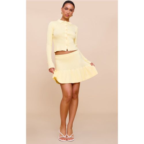 Jupe Plissée en Maille Tricot | Taille Small - PrettyLittleThing - Modalova