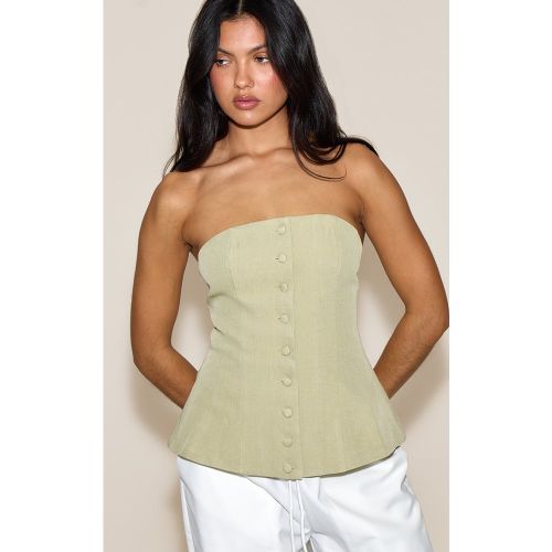 Veston bustier structuré tissé - PrettyLittleThing - Modalova