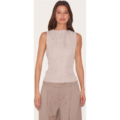 Top long en peau de pêche sans manches - PrettyLittleThing - Modalova