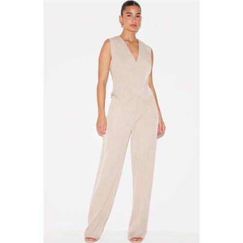 Combinaison droite style veston tissée à détail asymétrique - PrettyLittleThing - Modalova
