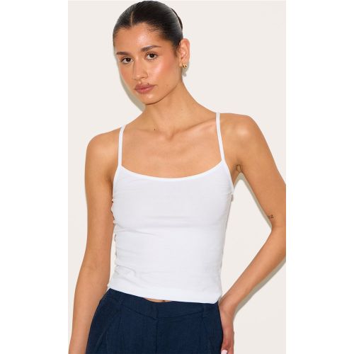 Tall Débardeur en coton doux à bretelles fines | Taille 34 - PrettyLittleThing - Modalova