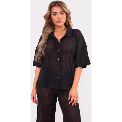 Chemise texturée à boutons devant - PrettyLittleThing - Modalova