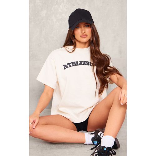 T-shirt oversize à slogan Athleisure imprimé - PrettyLittleThing - Modalova