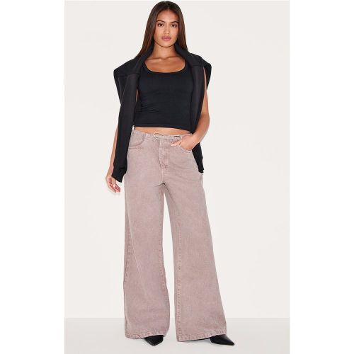 Jean large à taille basse et cordons - PrettyLittleThing - Modalova