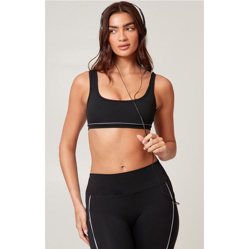 PLT RUN Soutien-gorge de sport en Sculpt à détails réfléchissants - PrettyLittleThing - Modalova