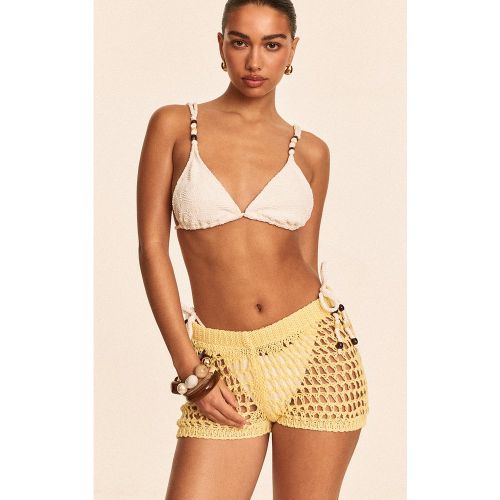 Mini short de plage en maille style crochet - PrettyLittleThing - Modalova