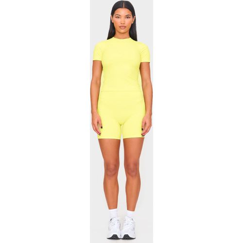 Short de sport en Sculpt citron vert foncé à taille haute - PrettyLittleThing - Modalova