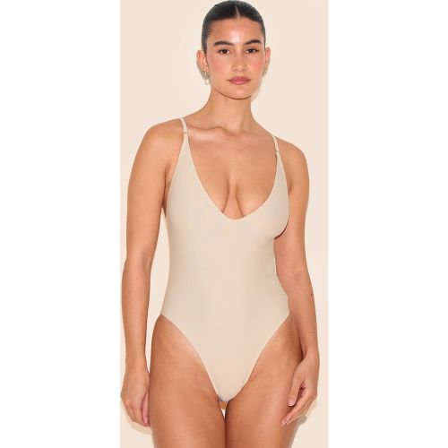 Maillot de bain basique à col rond plongeant - PrettyLittleThing - Modalova