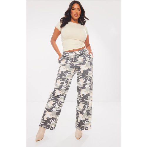 Shape Pantalon large cargo imprimé camouflage à taille élastique - PrettyLittleThing - Modalova