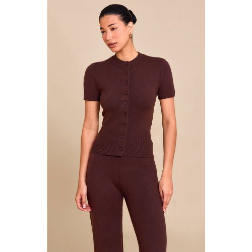 Top en maille tricot à boutons | Taille Large - PrettyLittleThing - Modalova