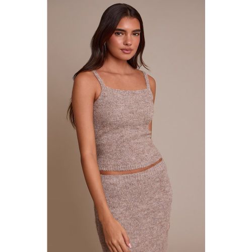 Top débardeur en maille tricot | Taille Large - PrettyLittleThing - Modalova